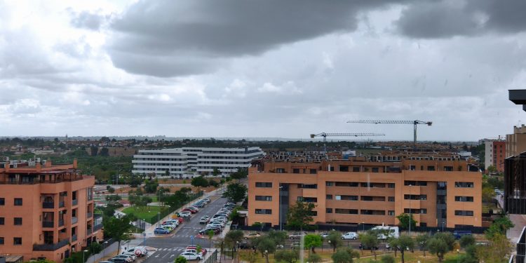 Viviendas en construcción, zona de expansión, Mairena del Aljarafe