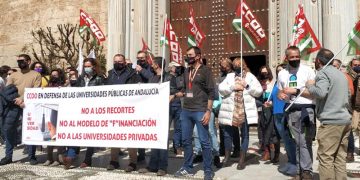Nuevas manifestaciones en protesta por el «desmantelamiento» del sistema universitario público andaluz