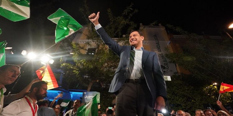Juanma Moreno ganador elecciones andaluzas