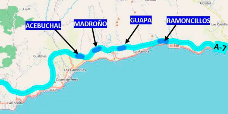 El Gobierno de España formaliza las obras de modernización de los túneles de la A-7 de Ramoncillos, Guapa, Acebuchal y Madroño