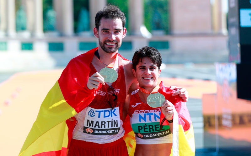 La granadina María Pérez logra un doblete histórico en el Mundial de Atletismo