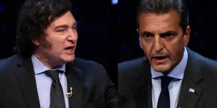 Massa domina a Milei en el debate para las elecciones argentinas
