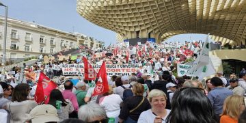 Manifestación Marea Blanca Sevilla