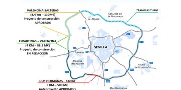 El Gobierno autoriza licitar por 125 millones de euros las obras del tramo de la SE-40 entre Valencina y Salteras