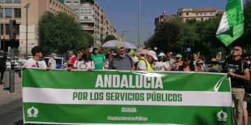 La defensa de los servicios públicos vuelve a tener resonancia en las calles andaluzas