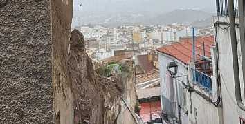 Derribo de una vivienda en Jaén