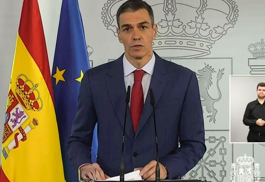 Sánchez recuerda el «NO A LA GUERRA»