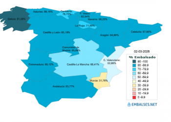 Andalucía pasa de estudiar traer agua a tener los embalses al 85% 