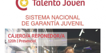 Nuevo curso gratuito de Cajero/a Reponedor/a para jóvenes en Bormujos