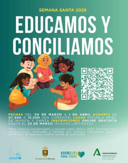 Bormujos impulsa un programa de conciliación familiar para Semana Santa